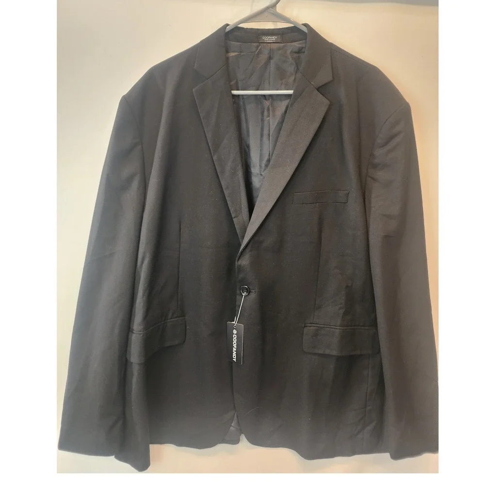 COOFANDY‎ Men's Black Blazer Suit Jacket XXXL Formal Business Casual Outerwear
